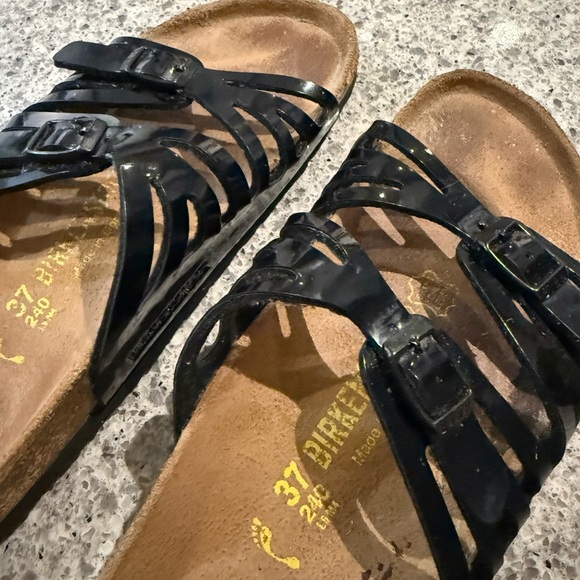 Birkenstock Granada Black Patent Leather Sandals - Picture 11 of 11